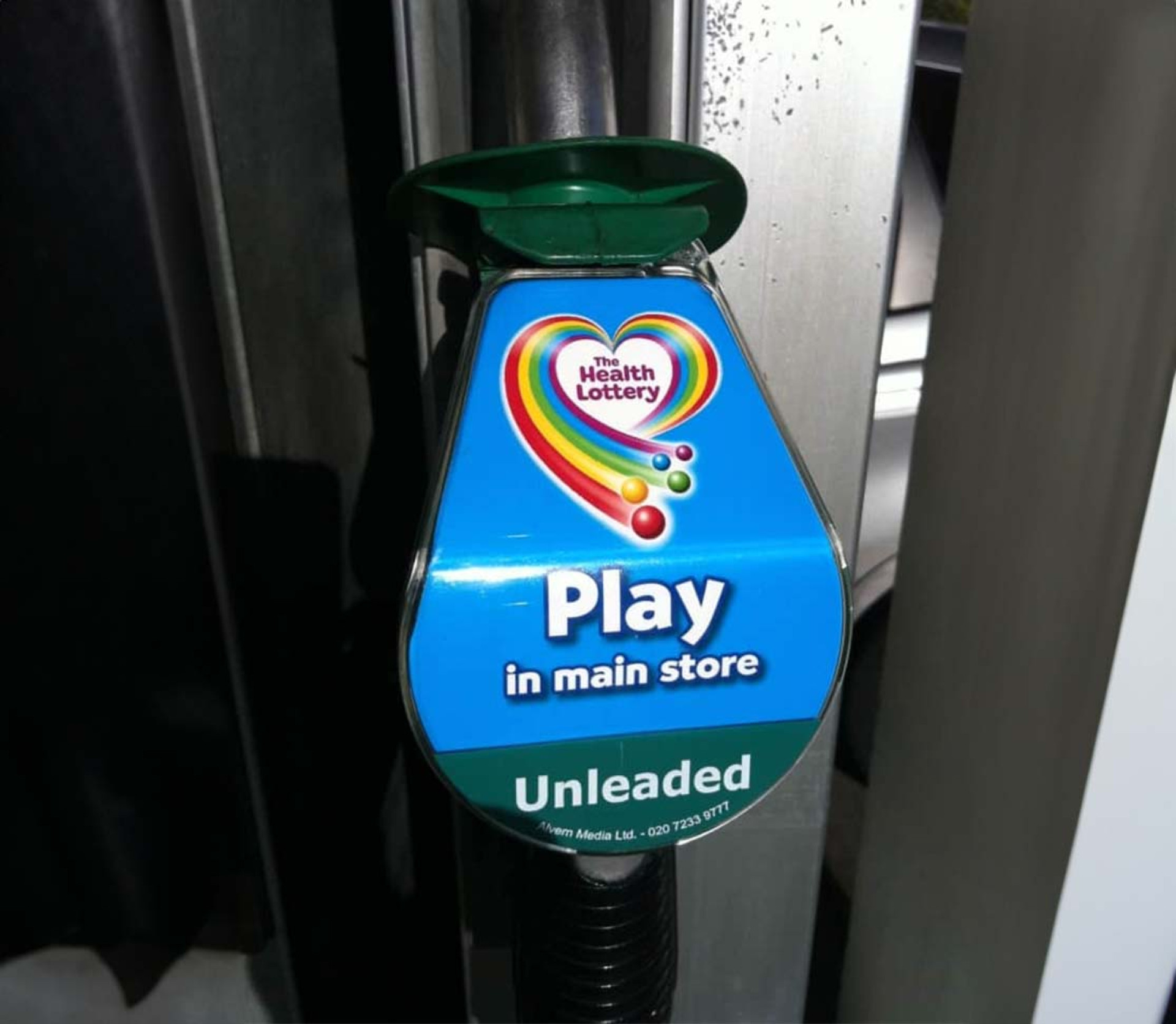 Image of The Health Lottery Petrol Pump Advertising