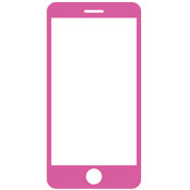 icon phone pink icon